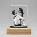 Faceted 3D Image Crystal Block – Portrait