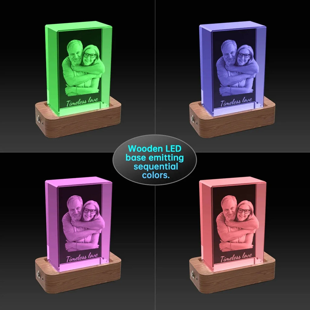 Custom 3D Photo Crystal Frame – Portrait