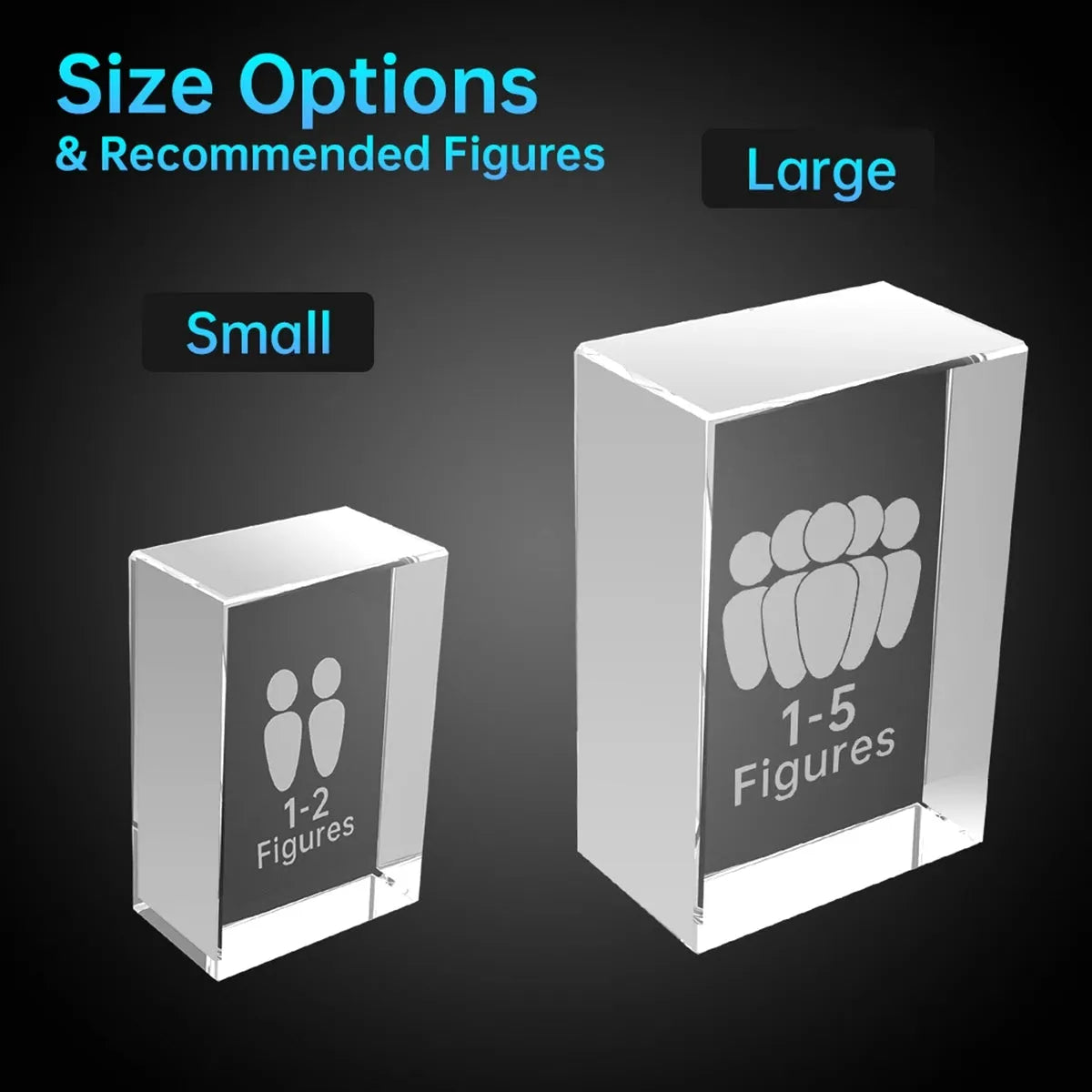 Custom 3D Photo Crystal Frame – Portrait
