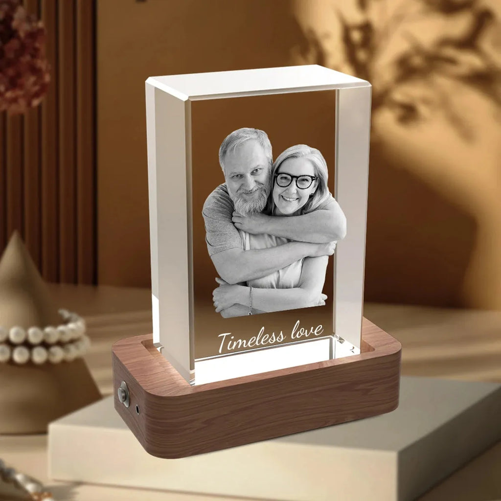 Custom 3D Photo Crystal Frame – Portrait