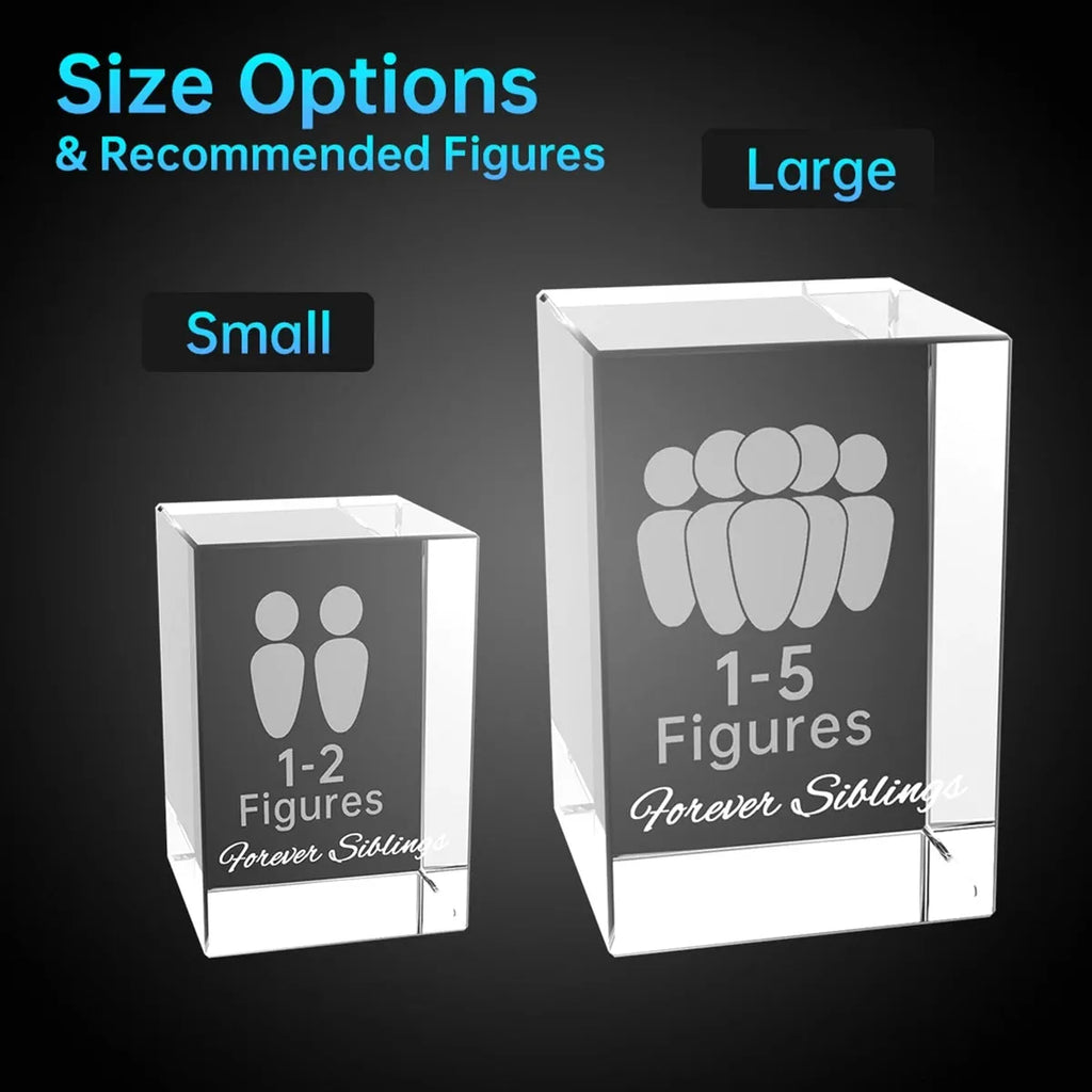 Personalised 3D Photo Crystal Cube