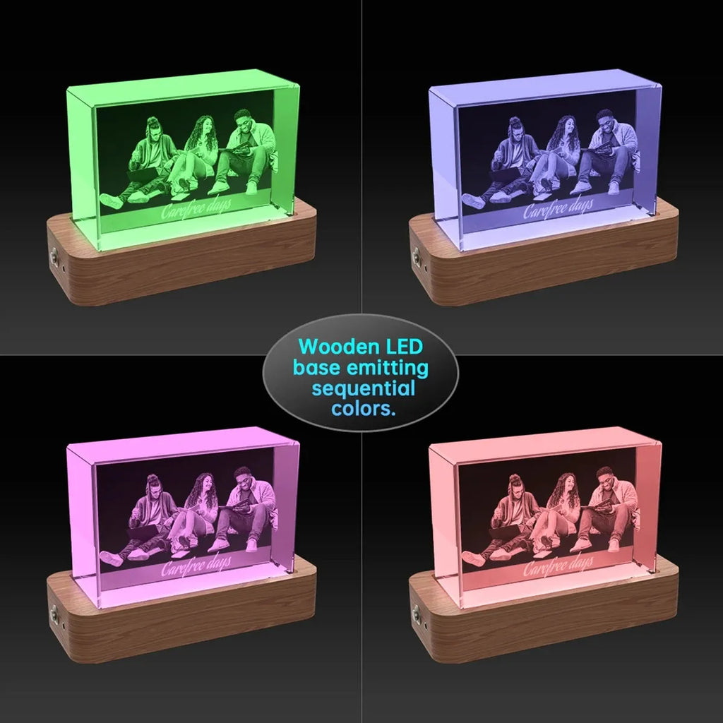 Custom 3D Crystal Photo Frame - Landscape