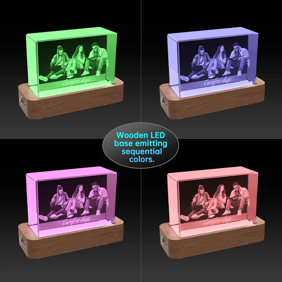 Custom 3D Crystal Photo Frame - Landscape