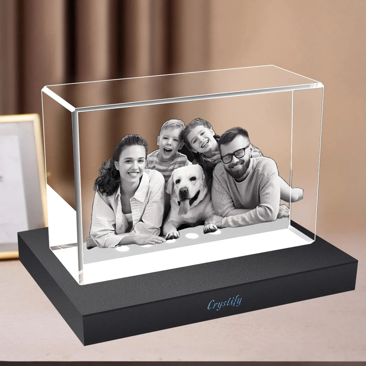 Custom 3D Crystal Photo Frame - Landscape