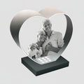 Custom 3D Photo Crystal Heart