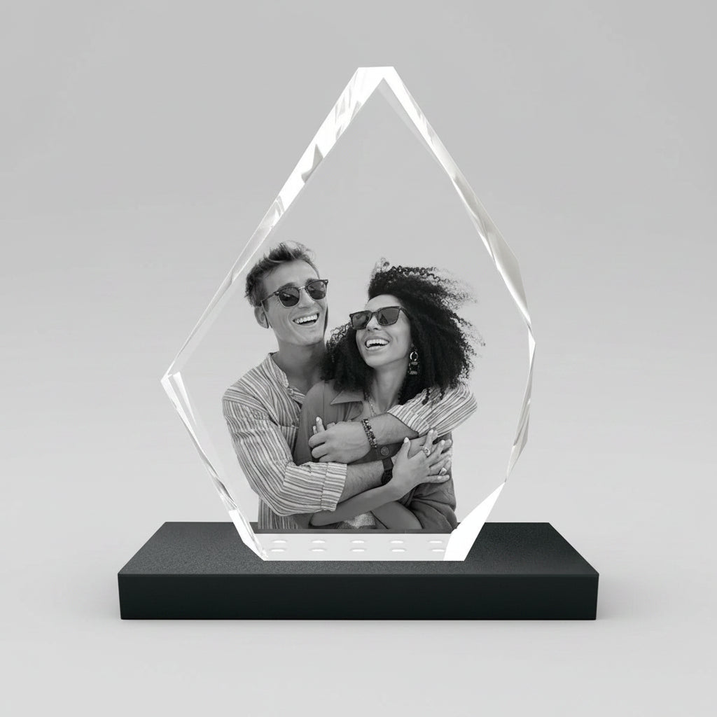 Custom 3D Crystal Photo Gift - Iceberg