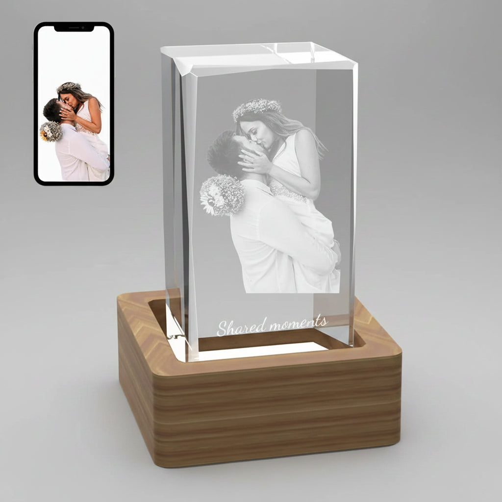 Custom Faceted 3D Crystal Cube
