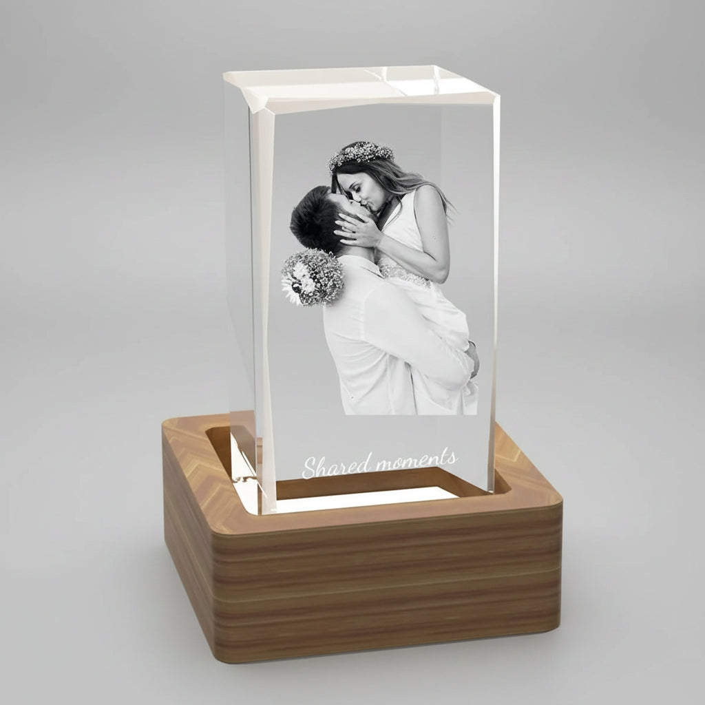 Custom Faceted 3D Crystal Cube