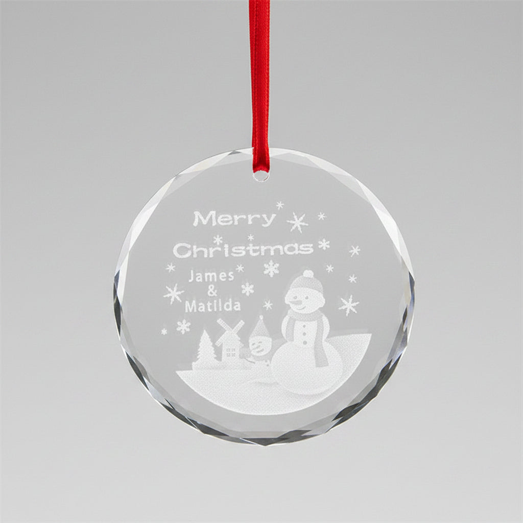 Personalized Crystal Ornament – Custom Engraved Keepsake Gift