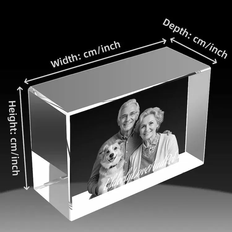 Custom 3D Crystal Photo Frame - Landscape