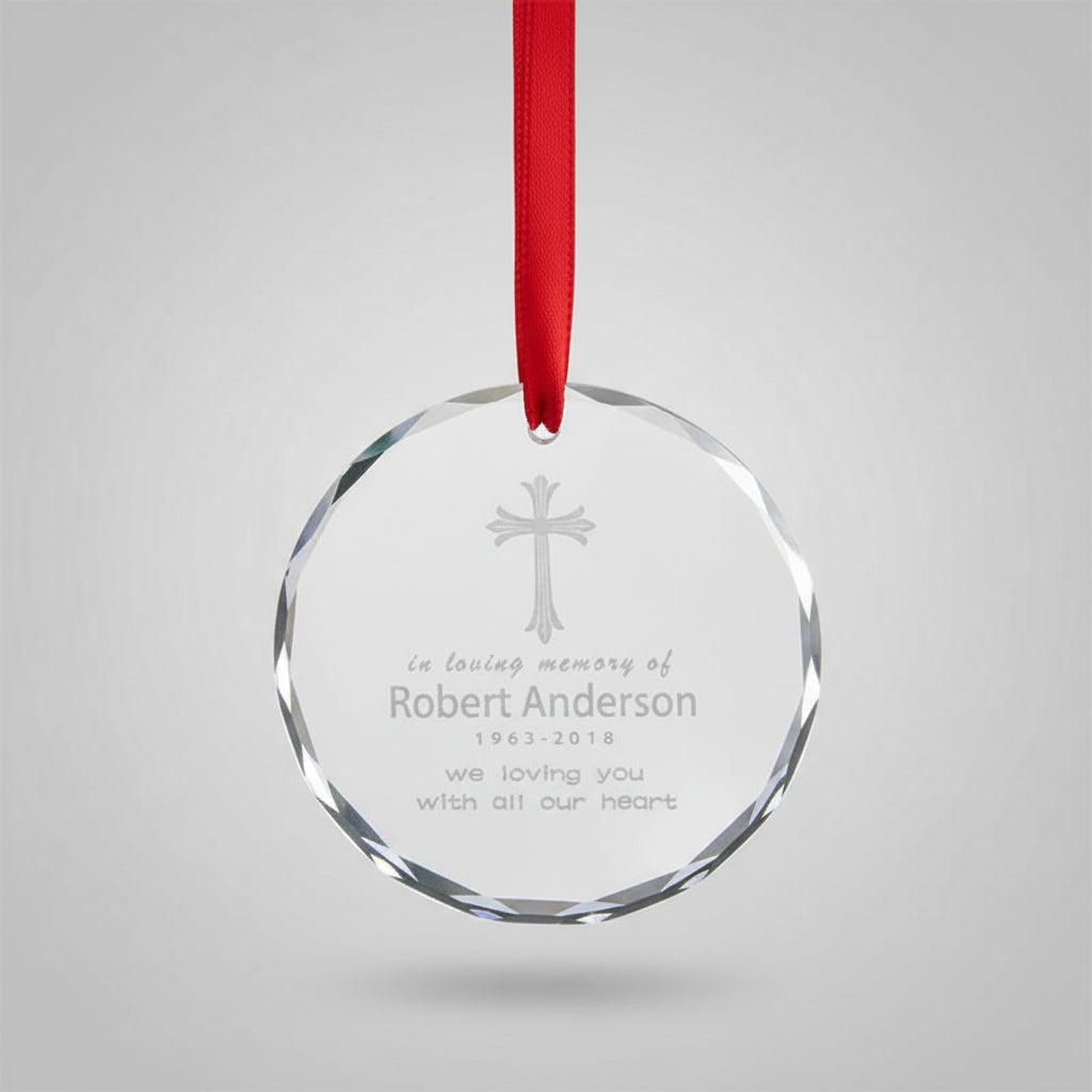 Personalized Crystal Ornament – Custom Engraved Keepsake Gift