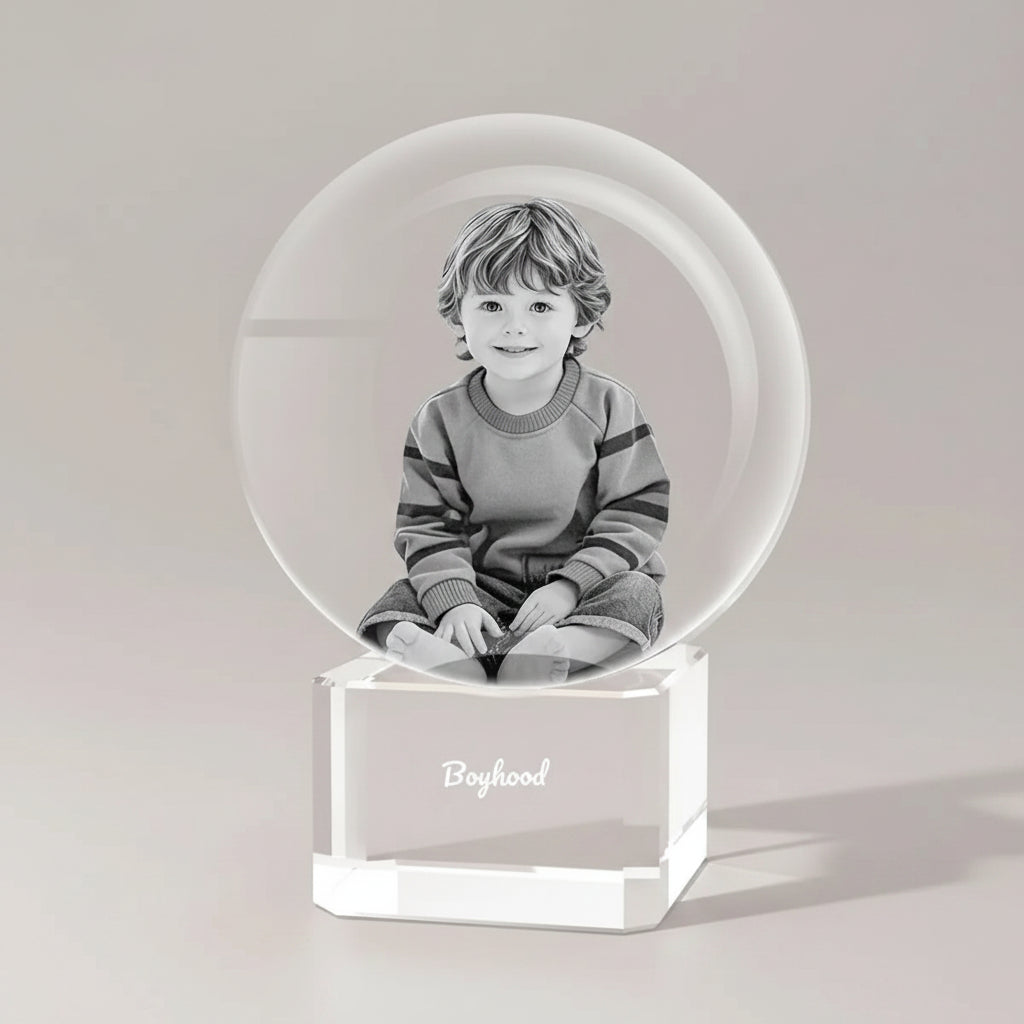 Custom 2D Photo Crystal Ball