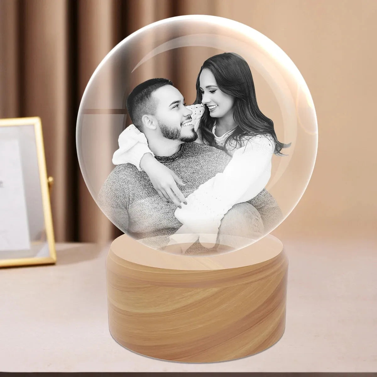 Custom 2D Photo Crystal Ball