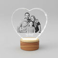 Faceted 2D Photo Crystal Heart