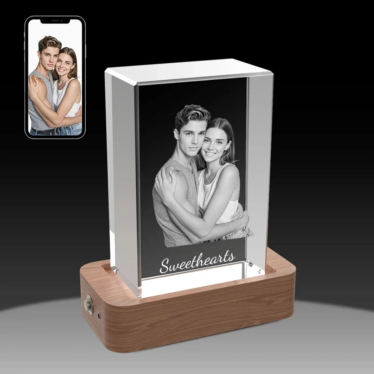 2D Photo Crystal Frame – Portrait