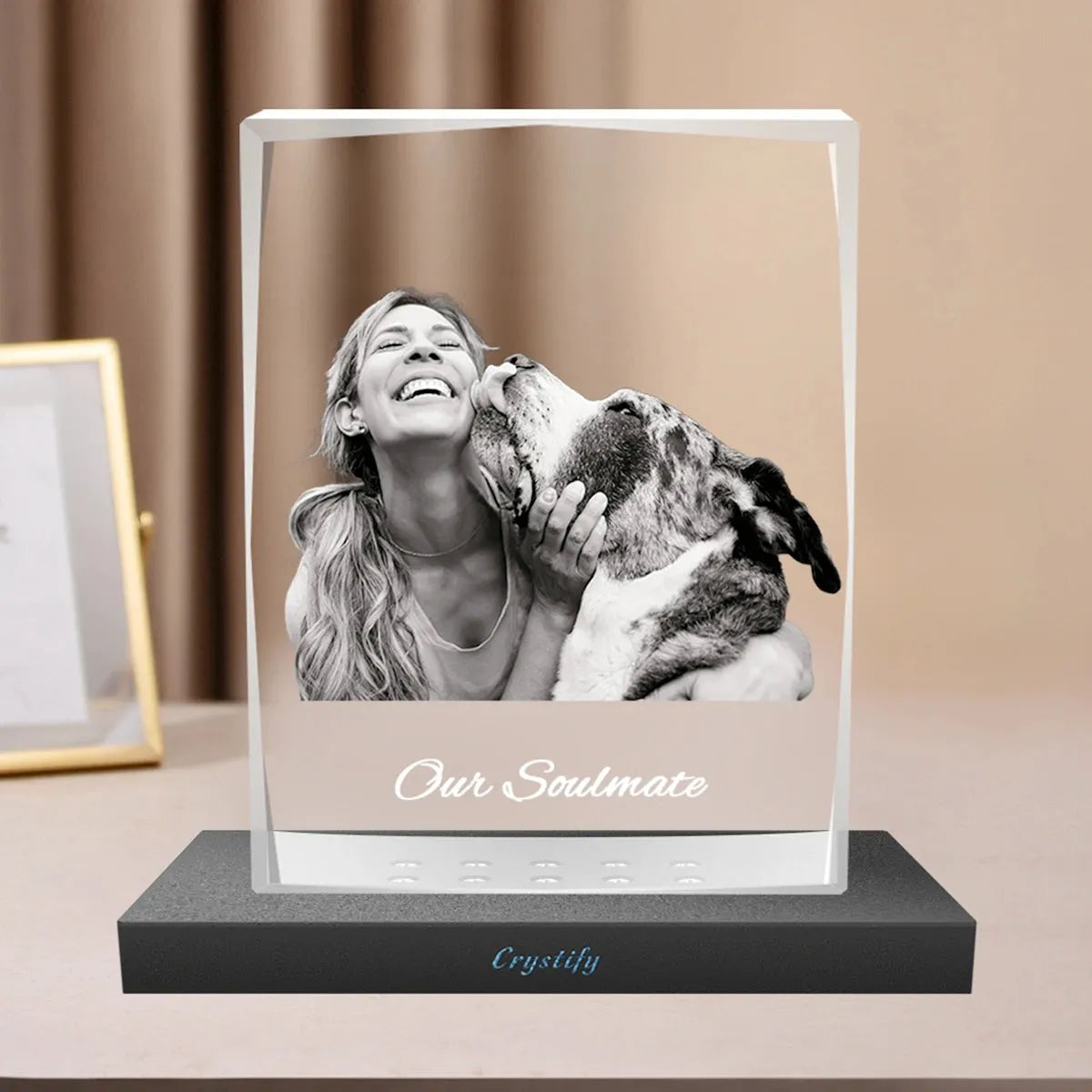Faceted 2D Photo Crystal Frame – Portrait