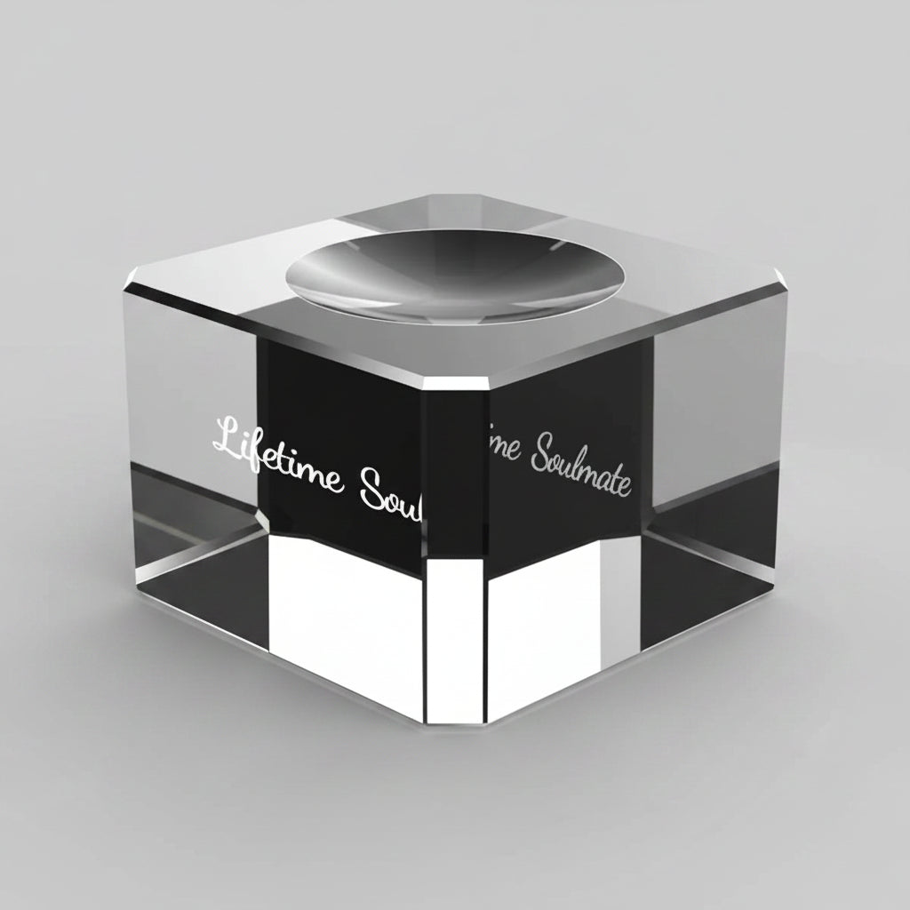 Crystal Base with Custom Text
