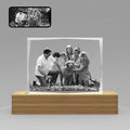Faceted 3D Crystal Photo Frame - Landscape
