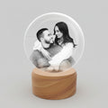 Custom 3D Crystal Ball with Engraved Photo - Large
