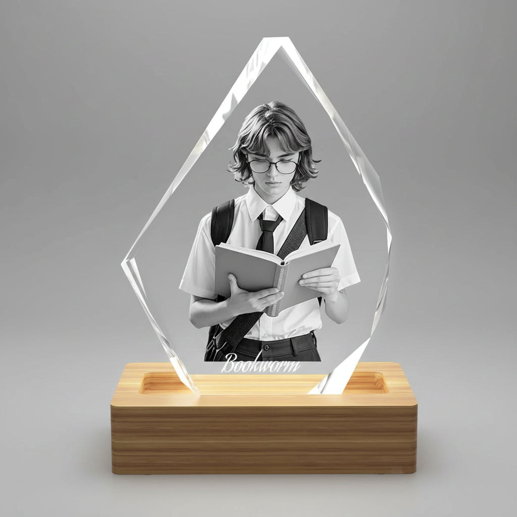 Personalised 3D Crystal Photo - Iceberg (Large)