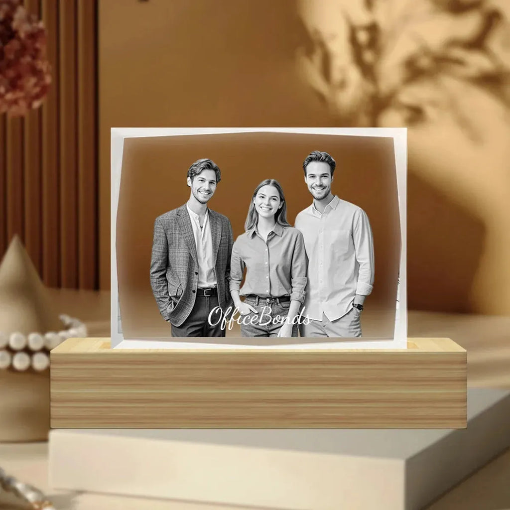Faceted 2D Photo Crystal Frame – Landscape