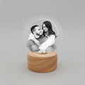 Custom 3D Crystal Ball with Engraved Photo - Medium