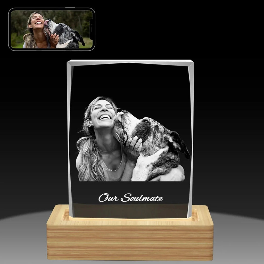 Faceted 2D Photo Crystal Frame – Portrait