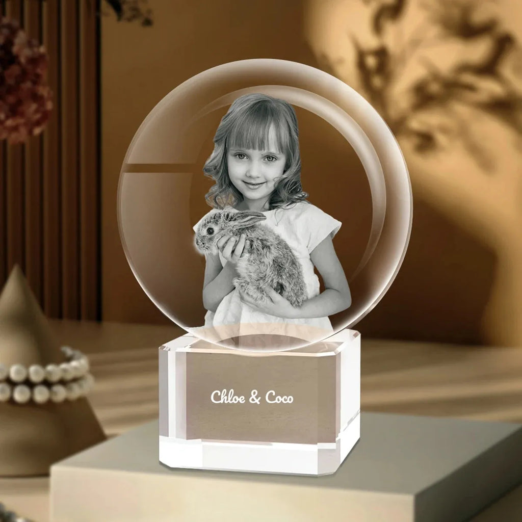 Custom 3D Photo Crystal Ball