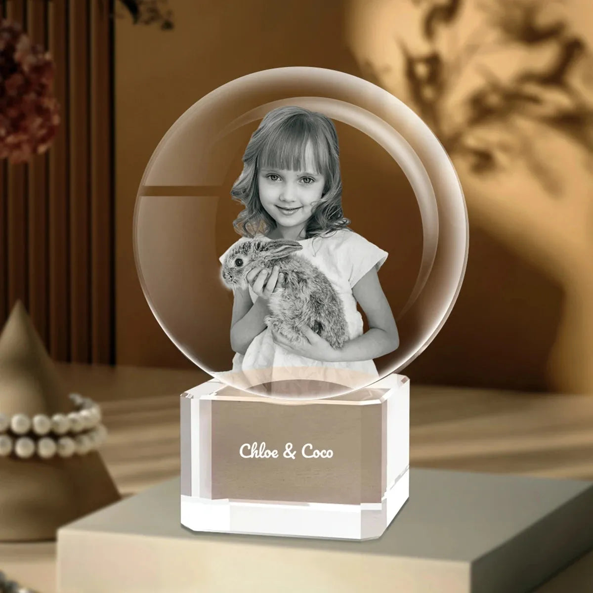 Custom 3D Photo Crystal Ball