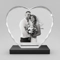 Custom Faceted 3D Crystal Heart - Small