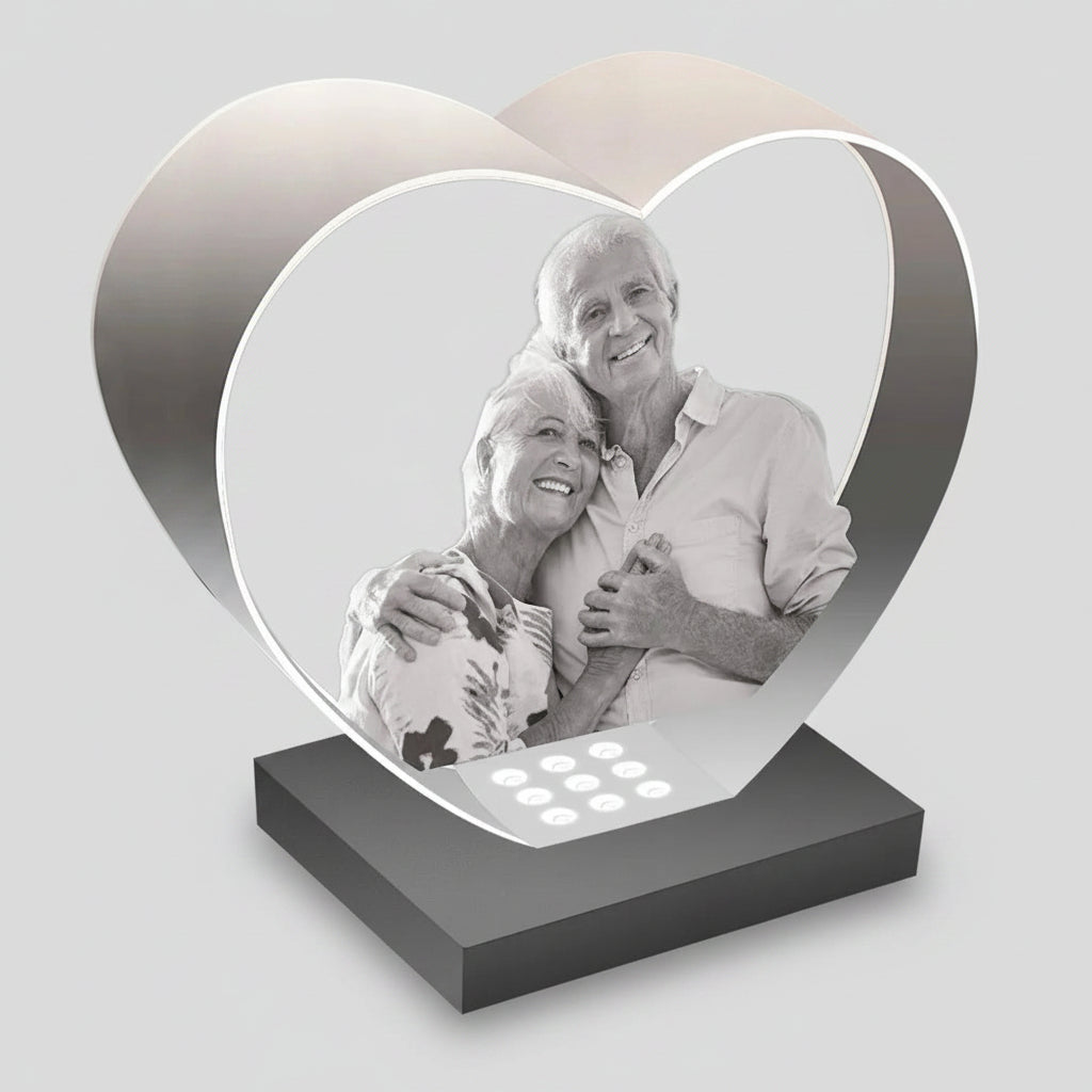 Custom 3D Crystal Heart – Small