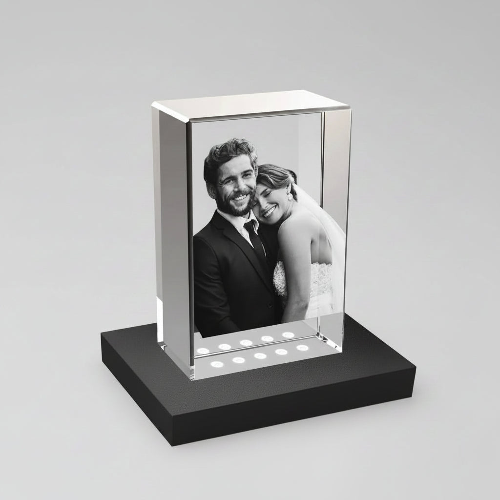 Personalised 3D Crystal Photo Frame - Small