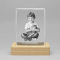 Custom 3D Crystal Picture Frame (Faceted) - Small
