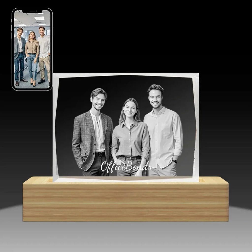 Faceted 2D Photo Crystal Frame – Landscape