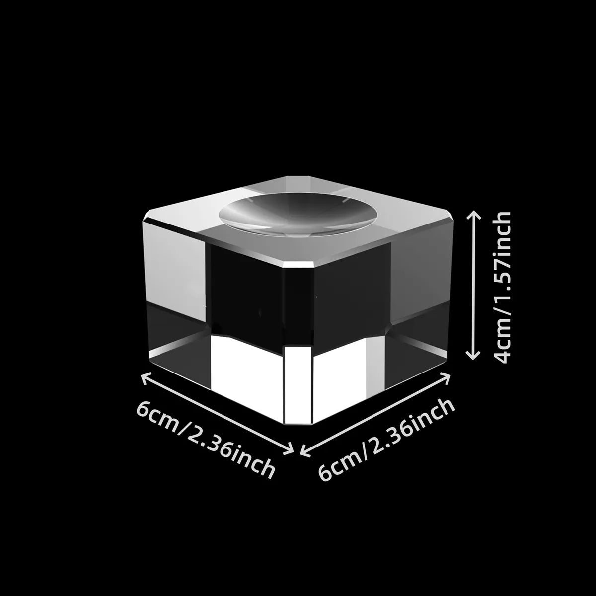 Crystal Base with Custom Text