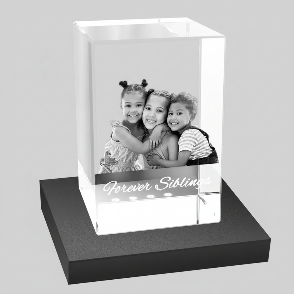 Personalised 3D Crystal Cube - XLarge