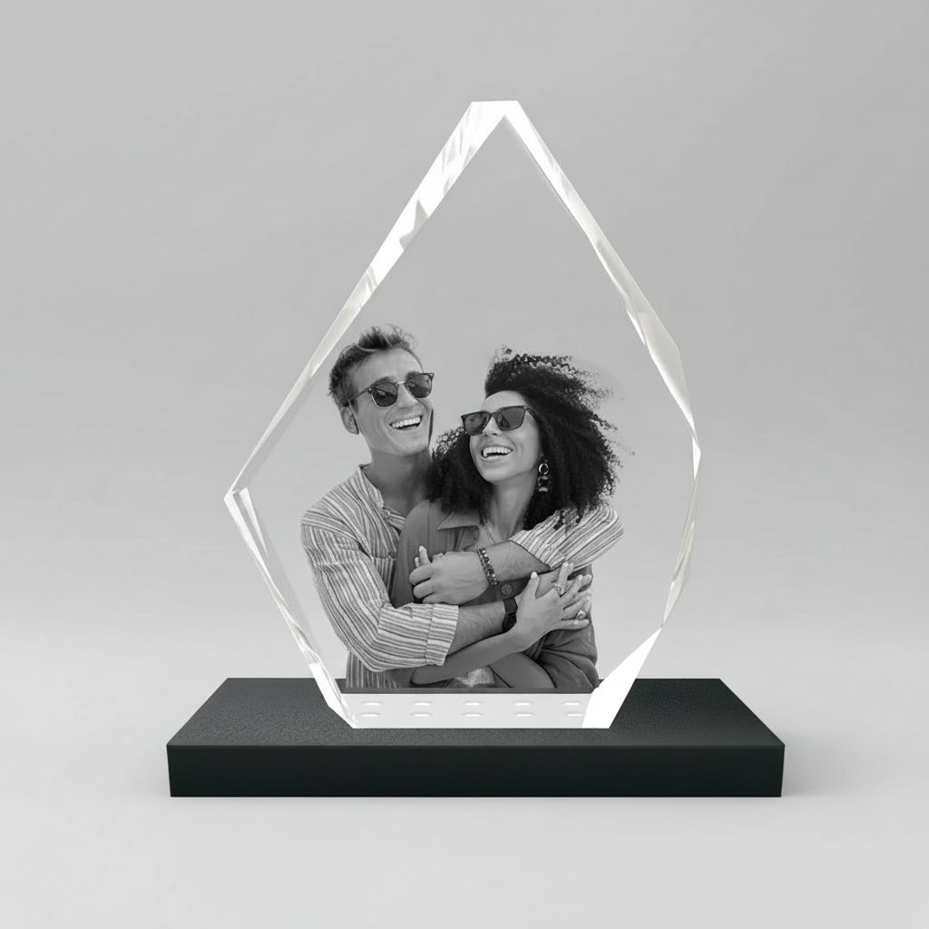 Personalised 3D Crystal Picture Frame - XLarge