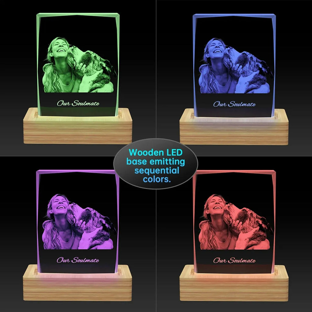Custom 3D Crystal Picture Frame (Faceted) - XXLarge