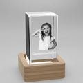 Custom 3D Crystal Cube (Faceted) - XXLarge