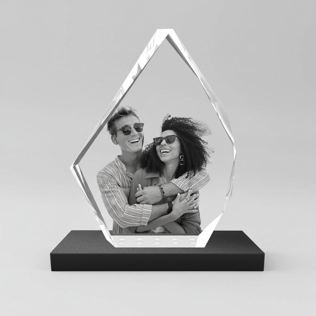 Custom 3D Crystal Photo Gift - Iceberg