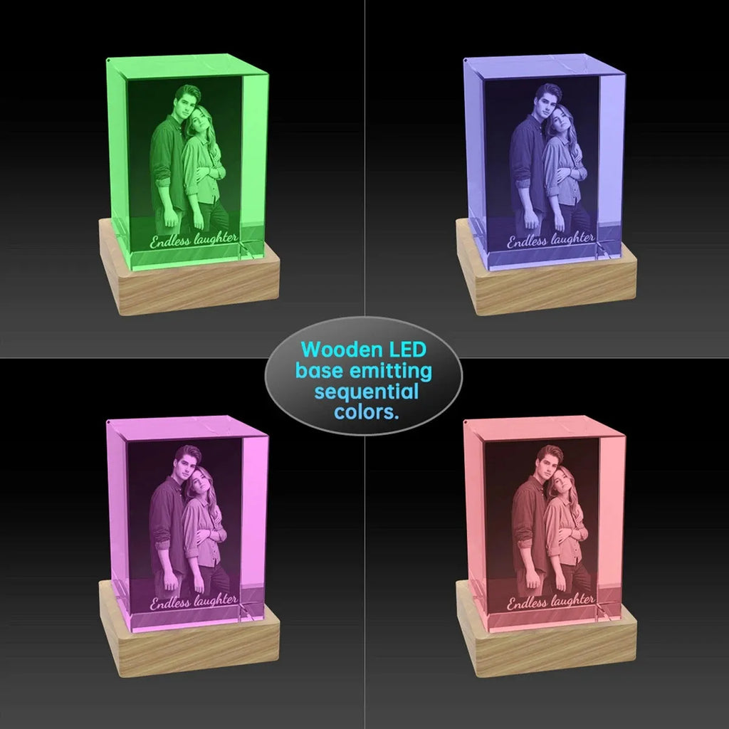 Personalised 3D Crystal Cube - XXLarge