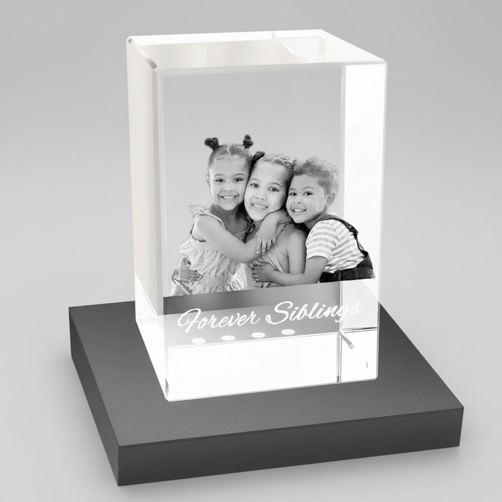 Personalised 3D Crystal Cube - XXLarge