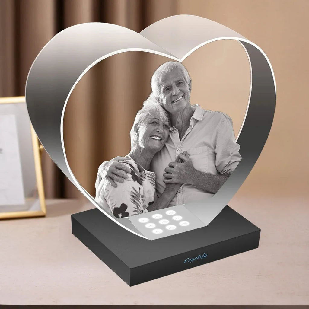 Custom 2D Photo Crystal Heart