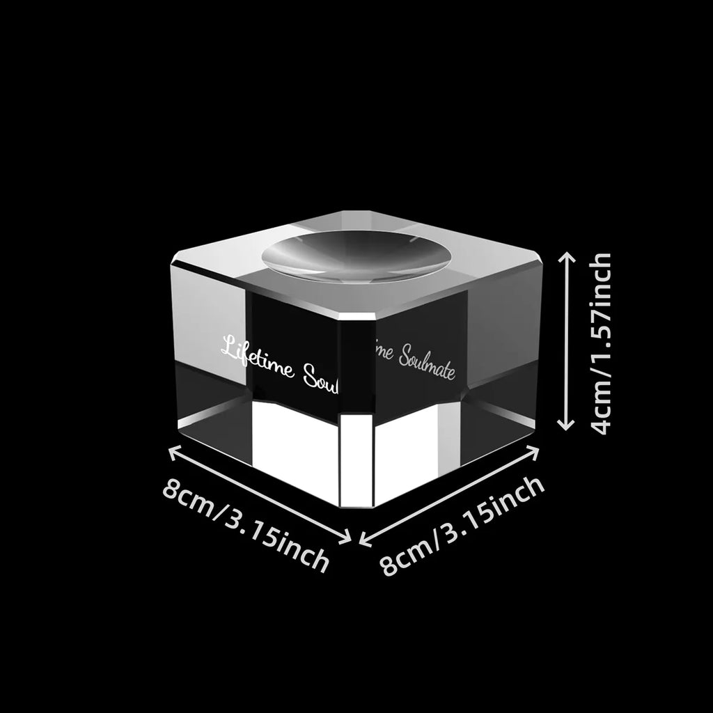Crystal Base with Custom Text