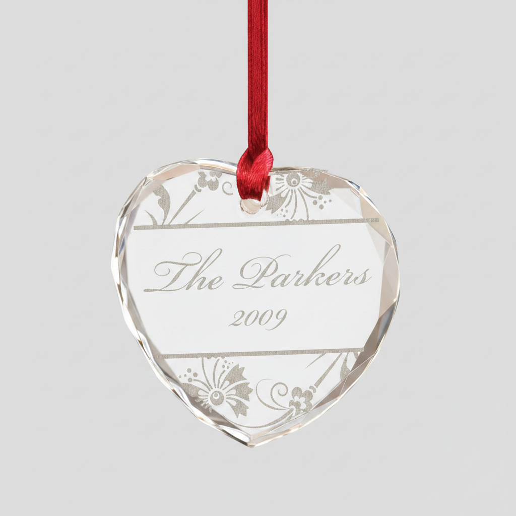 Crystal Heart Ornament - Commercial Photo